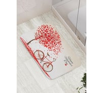 Коврик противоскользящий JoyArty "Влюбленная прогулка" для ванной, сауны, бассейна, bath_22381
