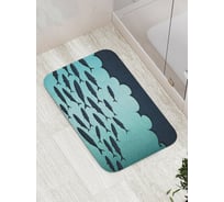 Коврик противоскользящий JoyArty "Рыбная стая" для ванной, сауны, бассейна, bath_21267