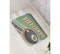 Коврик противоскользящий JoyArty "Турнир по бильярду" для ванной, сауны, бассейна, bath_22070