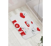 Коврик противоскользящий JoyArty "Любимые собаки" для ванной, сауны, бассейна, bath_22380