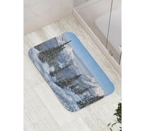 Коврик противоскользящий JoyArty "Ели на горах" для ванной, сауны, бассейна, bath_21258