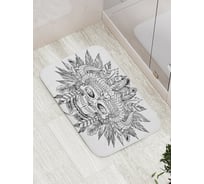 Коврик противоскользящий JoyArty "Череп инков" для ванной, сауны, бассейна, bath_22188