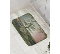 Коврик противоскользящий JoyArty "Волшебное лесное озеро" для ванной, сауны, бассейна, bath_31006