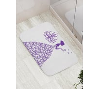 Коврик противоскользящий JoyArty "Ночные мотыльки" для ванной, сауны, бассейна, bath_23551