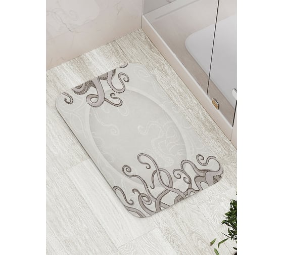 Коврик противоскользящий JoyArty "Приставучие щупальца" для ванной, сауны, бассейна, bath_23347 1