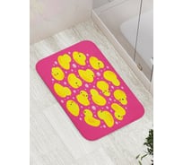 Коврик противоскользящий JoyArty "Круг утят" для ванной, сауны, бассейна, bath_23371
