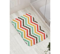 Коврик противоскользящий JoyArty "Магия зигзагов" для ванной, сауны, бассейна, bath_4334