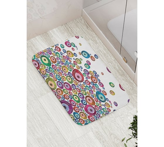 Коврик противоскользящий JoyArty "Красочное увлечение" для ванной, сауны, бассейна, bath_4476 1