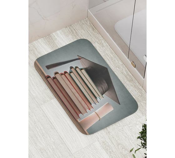 Коврик противоскользящий JoyArty "Гранит науки" для ванной, сауны, бассейна, bath_4496 1