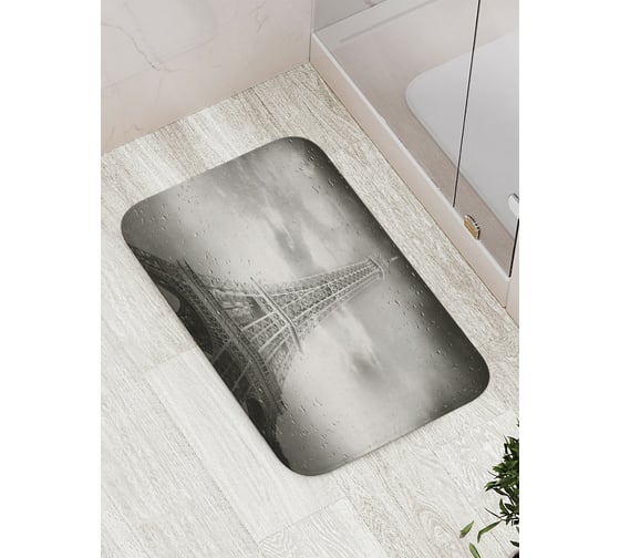 Коврик противоскользящий JoyArty "Дождливый Париж" для ванной, сауны, бассейна, bath_4540 1