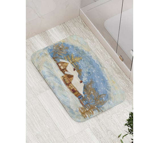Коврик противоскользящий JoyArty "Зимний вечер" для ванной, сауны, бассейна, bath_378912 1