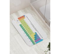 Коврик противоскользящий JoyArty "Переодическая система химических элементов" для ванной, сауны, бассейна, bath_378494