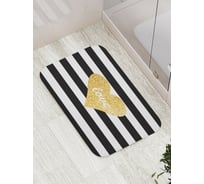 Коврик противоскользящий JoyArty "Сердце и полоски" для ванной, сауны, бассейна, bath_4585