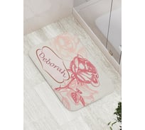 Коврик противоскользящий JoyArty "Валентинка Дебора" для ванной, сауны, бассейна, bath_4444