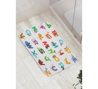 Коврик противоскользящий JoyArty "Английский алфавит" для ванной, сауны, бассейна, bath_279834