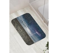 Коврик противоскользящий JoyArty "Гроза на поле" для ванной, сауны, бассейна, bath_4533