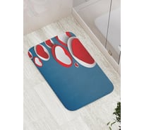 Коврик противоскользящий JoyArty "Сердца и круги" для ванной, сауны, бассейна, bath_4524