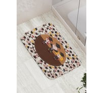 Коврик противоскользящий JoyArty "Выпусники" для ванной, сауны, бассейна, bath_4508