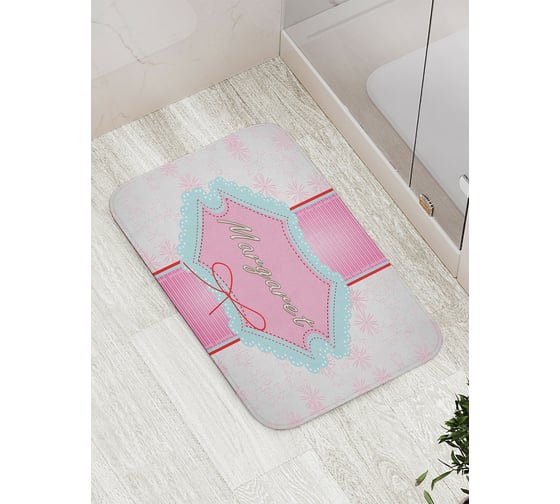 Коврик противоскользящий JoyArty "Валентинка Маргарет" для ванной, сауны, бассейна, bath_4446 1