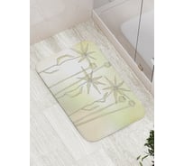 Коврик противоскользящий JoyArty "Цветы чертополоха" для ванной, сауны, бассейна, bath_4391