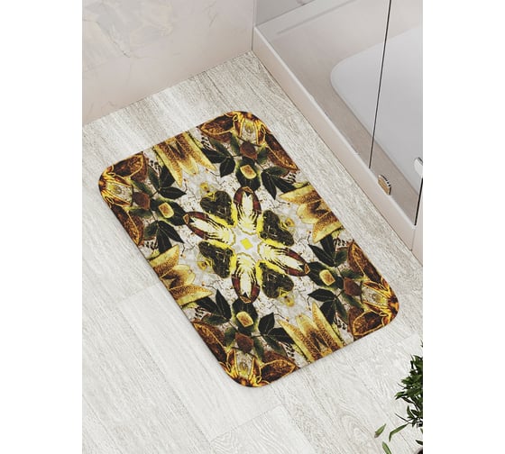 Коврик противоскользящий JoyArty "Кружево калейдоскопа" для ванной, сауны, бассейна, bath_4572 1