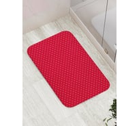 Коврик противоскользящий JoyArty "Белый горошек на красном фоне" для ванной, сауны, бассейна, bath_378393