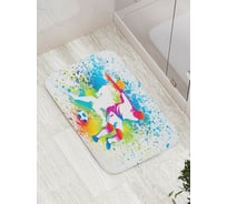 Коврик противоскользящий JoyArty "Будущий гол" для ванной, сауны, бассейна, bath_56658