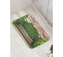 Коврик противоскользящий JoyArty "Уединение в цветах" для ванной, сауны, бассейна, bath_1695