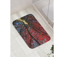 Коврик противоскользящий JoyArty "Огненая крона" для ванной, сауны, бассейна, bath_2380