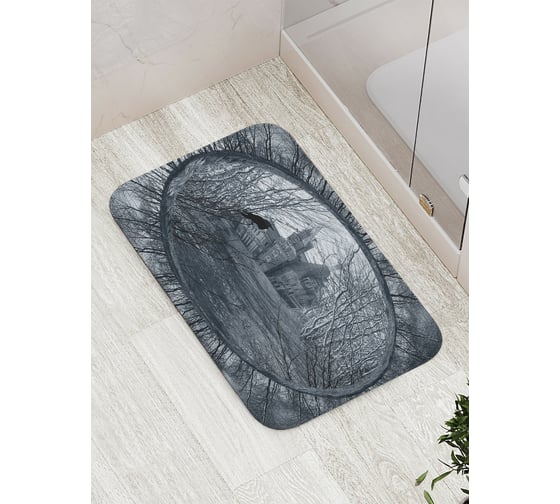 Коврик противоскользящий JoyArty "Заброшенный замок" для ванной, сауны, бассейна, bath_4599 1