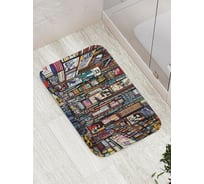 Коврик противоскользящий JoyArty "Уличная реклама" для ванной, сауны, бассейна, bath_2538