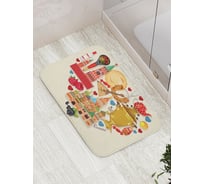 Коврик противоскользящий JoyArty "Российская любовь" для ванной, сауны, бассейна, bath_378833