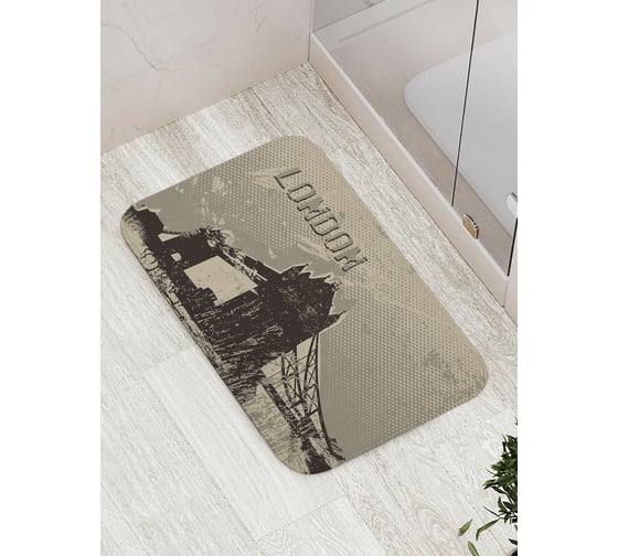 Коврик противоскользящий JoyArty "Мудрость лондона" для ванной, сауны, бассейна, bath_2837 1