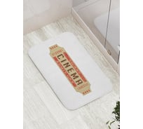 Коврик противоскользящий JoyArty "Билет в кино" для ванной, сауны, бассейна, bath_4607
