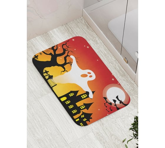 Коврик противоскользящий JoyArty "Привидение на кладбище" для ванной, сауны, бассейна, bath_4593 1