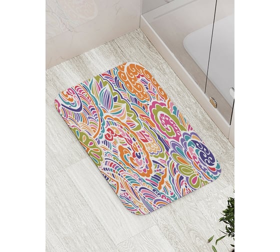 Коврик противоскользящий JoyArty "Пленительные цветы" для ванной, сауны, бассейна, bath_2828 1