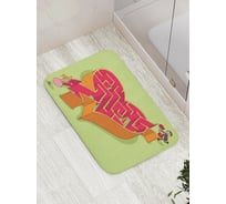 Коврик противоскользящий JoyArty "Любовный лабиринт" для ванной, сауны, бассейна, bath_4603