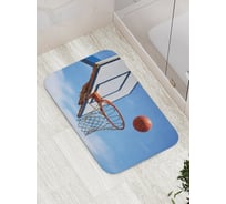 Коврик противоскользящий JoyArty "Трёхочковый" для ванной, сауны, бассейна, bath_1694