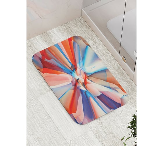 Коврик противоскользящий JoyArty "Цветок-хамелеон" для ванной, сауны, бассейна, bath_2765 1