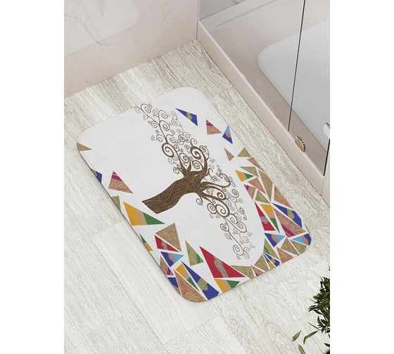 Коврик противоскользящий JoyArty "Загадочное дерево" для ванной, сауны, бассейна, bath_3425 1