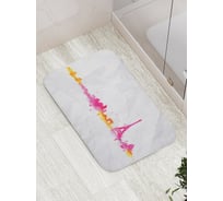 Коврик противоскользящий JoyArty "Париж в цветах радуги" для ванной, сауны, бассейна, bath_3467