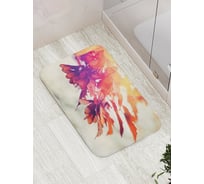 Коврик противоскользящий JoyArty "Кленовые ветки" для ванной, сауны, бассейна, bath_2651