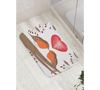 Коврик противоскользящий JoyArty "Пернатая симпатия" для ванной, сауны, бассейна, bath_3496