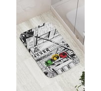 Коврик противоскользящий JoyArty "Краски светофора" для ванной, сауны, бассейна, bath_3453