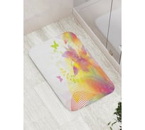 Коврик противоскользящий JoyArty "Цветочный фонтан" для ванной, сауны, бассейна, bath_2663