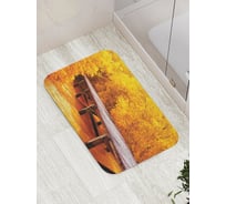 Коврик противоскользящий JoyArty "Лесной тоннель" для ванной, сауны, бассейна, bath_2754