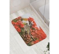 Коврик противоскользящий JoyArty "Цветочное наслаждение" для ванной, сауны, бассейна, bath_4158