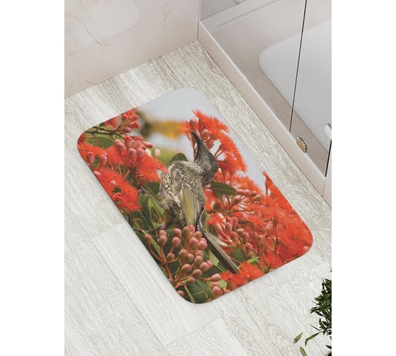 Коврик противоскользящий JoyArty "Цветочное наслаждение" для ванной, сауны, бассейна, bath_4158 1