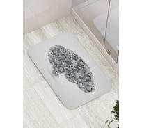 Коврик противоскользящий JoyArty "Механический мозг" для ванной, сауны, бассейна, bath_4267