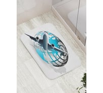 Коврик противоскользящий JoyArty "Межконтинентальные перелеты" для ванной, сауны, бассейна, bath_5619